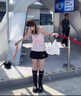 啄木鳥(niǎo)高級感啞光真皮字母高筒靴女2025秋季新款巴黎顯瘦百搭厚底長(cháng)靴女 黑色 35 曬單實(shí)拍圖