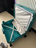 新秀麗（Samsonite）歐洲進(jìn)口時(shí)尚純色卡扣拉桿箱男女旅行行李箱 10U湖藍色 25英寸托運箱 曬單實(shí)拍圖