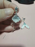 伊黛兒海鹽冰晶魚(yú)尾貝殼耳環(huán)女水晶耳釘小眾設計輕奢氣質(zhì)不對稱(chēng)流蘇耳飾 E4073魚(yú)尾不對稱(chēng)耳釘 曬單實(shí)拍圖