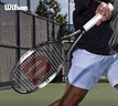 Wilson威爾勝費德勒control小黑拍全碳素進(jìn)階拍網(wǎng)球拍減震大拍面 曬單實(shí)拍圖