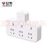公牛（BULL）轉(zhuǎn)換插頭/品字形一轉(zhuǎn)三插座/無線轉(zhuǎn)換插座/電源轉(zhuǎn)換器 適用臥室、廚房 3位分控開關(guān)插座  曬單實(shí)拍圖