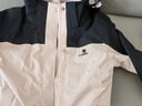駱駝（CAMEL）三防沖鋒衣戶外登山服防水防風(fēng)防污三合一保暖時(shí)尚運(yùn)動(dòng)外套 A9W114120-1X，木黛色/幻影黑女 M 曬單實(shí)拍圖