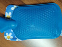 OIMG上海永字熱水袋 橡膠灌水暖水袋 暖·宮暖腳加厚斜紋 單面斜紋1.7L大號(藍色)+布套 曬單實(shí)拍圖