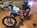 鳳凰山地自行車男女變速山地車碟剎青少年兒童自行車學生單車 星際 藍粉【單速+輻條輪】 20寸【適合125-160cm】 曬單實拍圖