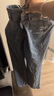 森馬（Semir）小黑牛|牛仔褲女高腰開叉長褲2025春森柔牛仔喇叭褲109125124007 曬單實拍圖
