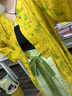 謎阿凰【曉夢(mèng)迷蝶】明制漢服上衣圓領(lǐng)衫原創(chuàng)花型人絲闊腿腿褲秋女新中式 曉夢(mèng)迷蝶2.0圓領(lǐng)衫（15天） M 曬單實(shí)拍圖