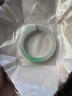 琺萊兒翡翠手鐲冰種正品白底青飄綠玉手鐲陽(yáng)綠飄花高冰翡翠冰糯種玉手鐲 54mm圈口 曬單實(shí)拍圖