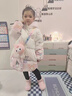 迪士尼（Disney）女童庫洛米服2024新款兒童冬季白鴨絨外套洋氣寶寶中長(cháng)款冬裝 粉色 90cm 曬單實(shí)拍圖
