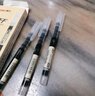 得力（deli）直液筆速干筆簽字筆 0.5mm全針管中性筆 商務(wù)辦公學(xué)生水筆走珠筆 黑色 12支/盒S856 曬單實(shí)拍圖