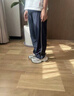 LEEREDPOI春秋夏季校服褲子男女衛(wèi)褲一條杠小學(xué)生初中高中運動褲校褲冬加絨 藏青色一道杠-不加絨 L -約105-115斤可穿 曬單實拍圖