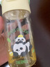 膳魔師（THERMOS）兒童水杯tritan吸管杯小學(xué)生開(kāi)學(xué)必備水壺小熊貓420ml黃 曬單實(shí)拍圖