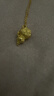 世紀緣珠寶牡丹葫蘆古法黃金吊墜復古足金福祿掛墜生日禮物送女友 5.97g 曬單實(shí)拍圖