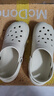 名創(chuàng)優(yōu)品（MINISO）洞洞鞋女男夏季外穿沙灘涼鞋防滑厚底踩屎感包頭涼拖鞋骨白38-39 曬單實(shí)拍圖