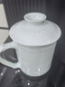 景德鎮(zhèn)（jdz）陶瓷影青辦公杯家用大容量泡茶杯茶水分離茶杯水杯生日禮物送男士 一帆風順玲瓏辦公杯 曬單實拍圖