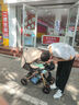 豪威 嬰兒推車可坐可躺雙向便攜嬰兒車0-3歲輕便BB手推車（全車可水洗） 卡其色+旗艦款+可坐躺雙向+音樂餐盤（全車可水洗） 曬單實拍圖