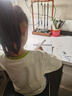 蝸牛向上正姿護眼筆智能語(yǔ)音防近視筆握姿糾正林文正姿鉛筆中性筆坐姿矯正器防低頭提醒防駝背 天使白 曬單實(shí)拍圖