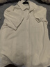 名創(chuàng)優(yōu)品（MINISO）冰絲短袖襯衫男夏季新款舒適涼感透氣日系百搭寬松襯衣 白 XL 曬單實拍圖