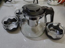 【京東物流】茶壺套裝整套茶具大容量玻璃茶杯帶濾網(wǎng)耐高溫泡茶具 1000ML一壺+四杯套裝 曬單實拍圖