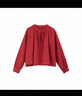無(wú)印良品 MUJI IDEE 女式 強捻長(cháng)袖襯衫女士襯衣內搭春秋GAD04C4S 深紅色 M （155/80A） 曬單實(shí)拍圖