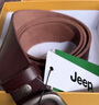 吉普（JEEP）皮帶男士頭層真牛皮褲腰帶休閑針扣送男友老公爸爸實(shí)用生日禮物 曬單實(shí)拍圖