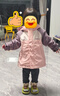 戴維貝拉（DAVE＆BELLA）童裝防水衣服男童兒童外套女童秋冬寶寶加絨大童防風衣男孩女棉服 灰粉色DB4224558 100 cm（建議身高90-100cm） 曬單實拍圖