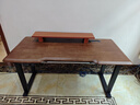 木藝生實(shí)木電動(dòng)升降桌3cm電腦桌臺式電競桌子辦公學(xué)習書(shū)桌可升降工作臺 【隱藏插排】4腿雙電機3cm胡桃色 160*70【100%進(jìn)口純實(shí)木桌面】 曬單實(shí)拍圖