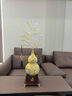 赟婭紫氣東來(lái)發(fā)財樹(shù)葫蘆擺件客廳辦公室高檔招財裝飾品喬遷新居禮品 紫氣東來(lái)葫蘆大號： 帝皇黃-福字禮盒款【高80cm】 曬單實(shí)拍圖