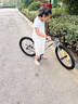 Nabiis那貝斯兒童自行車(chē)學(xué)生12到18歲鋁合金超輕便青少年單車(chē)24寸銀 曬單實(shí)拍圖