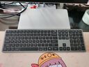 花犀藍牙無(wú)線(xiàn)鍵盤(pán)鼠標套裝筆記本電腦辦公打字靜音充電款鍵鼠平板手機 110按鍵-單鍵盤(pán)--深空灰 曬單實(shí)拍圖