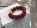 芯奢正宗大金剛菩提手串男士單圈文玩手持佛珠爆肉紋菩提子原籽手鏈男 盤(pán)玩布袋裝 曬單實(shí)拍圖