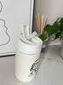 可愛(ài)雙飲保溫杯禮物學(xué)生高顏值情侶水杯便攜吸管杯子2025新款小眾 白色雙飲款保溫杯女孩款500ml 單杯 曬單實(shí)拍圖