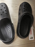 名創(chuàng  )優(yōu)品（MINISO）洞洞鞋男女夏季外穿沙灘涼鞋防滑厚底踩屎感包頭涼拖鞋黑色40-41 曬單實(shí)拍圖