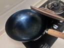 章丘鐵鍋正宗手工鍛打鐵鍋無(wú)涂層物理不粘鍋炒鍋老式家用炒菜鍋廚具輕音 標準版古法烤藍（已干燒） 32cm 曬單實(shí)拍圖