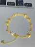 中國黃金（CHINA GOLD）黃金手鏈女足金星星手鏈轉(zhuǎn)運珠首飾七夕情人節(jié)生日禮物送女友老婆 怦然心動手鏈【刻字代寫賀卡】約4g 曬單實拍圖