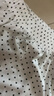 阿尤布美式灰色波點(diǎn)運動(dòng)短褲女設計感字母刺繡A字闊腿休閑三分褲子 白色 S 曬單實(shí)拍圖