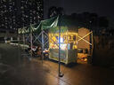 什嘉航定制大型推拉雨棚戶(hù)外防雨移動(dòng)伸縮蓬折疊帳篷活動(dòng)停車(chē)倉庫遮陽(yáng)棚 寬3*伸縮長(cháng)3*高2.5頂布+架子 曬單實(shí)拍圖