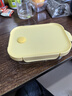 希樂(lè )扣Cilock耐熱玻璃保鮮盒微波爐飯盒便當盒餐盒密封碗水果盒子長(cháng)方形三隔 曬單實(shí)拍圖