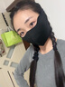DEATKN德國冬季防風(fēng)高顏值口罩騎行保暖耳罩女毛絨防寒電動(dòng)車(chē)護耳面罩 白色（口罩耳罩二合一） 曬單實(shí)拍圖