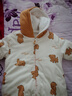 babylove嬰兒連體衣冬季寶寶棉服加厚夾棉哈衣連帽外出服保暖衣服 淘氣WooWoo 66cm 曬單實(shí)拍圖