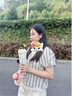 趣木也保溫杯線(xiàn)條貓咪大容量雙飲咖啡杯高顏值女生便攜車(chē)載運動(dòng)吸管水杯 嗨皮小熊【一蓋雙飲】 520ml 曬單實(shí)拍圖