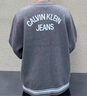 Calvin KleinJeans25秋季新款男士休閑學(xué)院ck字母提花紐扣V領(lǐng)針織開衫4RD389G P7E-英雄灰 S 曬單實拍圖