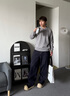 gxg.jeans男裝  明線(xiàn)設計簡(jiǎn)約休閑寬松牛仔長(cháng)褲男士 25年秋新品 深藍色 M (170) -30碼 曬單實(shí)拍圖