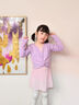舞東方兒童舞蹈服女童練功服秋冬季加絨外套中國舞外搭上衣長(cháng)袖披肩坎肩 淺紫色【加絨款】 130 (身高120-130厘米) 曬單實(shí)拍圖