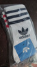 adidas經(jīng)典舒適三條紋短筒及踝襪子男女阿迪達斯官方三葉草 白色/橙黃/深黃/綠色 3942 曬單實拍圖