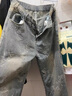 衣然呈品直筒牛仔褲男痞帥高級(jí)感彎刀褲潮流顯瘦寬松男褲春秋新款休閑褲子 淺藍(lán)色 L 【建議120-135斤】 曬單實(shí)拍圖