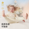 babycare山茶花兒童家居服春秋莫代爾薄款睡衣居家套裝 奶酪白 90 曬單實(shí)拍圖
