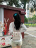 迪士尼（Disney）包包女包2025新款學(xué)生黨大容量雙肩包輕奢百搭高級感小眾生日禮物 草莓熊小背包-白色 曬單實(shí)拍圖