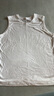 無(wú)印良品（MUJI）女式 天竺編織 無(wú)袖T恤 上衣打底衫女款內搭背心 坎肩 25年夏季 白色 L (165/88A) 曬單實(shí)拍圖