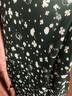 顏域長(cháng)袖V領(lǐng)茶歇連衣裙女春裝2024新款輕熟收腰顯瘦氣質(zhì)碎花長(cháng)裙 黑花 L/40 曬單實(shí)拍圖