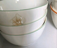 琉皓景德鎮釉下彩陶瓷碗飯碗健康中式小清新可微波餐具加厚防燙米飯碗 5英寸飯碗10個(gè) 曬單實(shí)拍圖